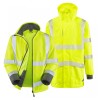 Leo Workwear Clovelly With Buckland Class 3 Hi-Vis Yellow / Navy Anorak Softshell Jacket Leo Workwear Clovelly With Buckland Class 3 Hi-Vis Yellow / Navy Anorak Softshell Jacket